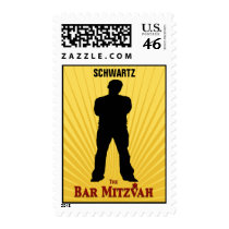 Bar Mitzvah Movie Star Stamp Medium stamps