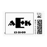 Bar Mitzvah My Initials and Date Postage Stamps