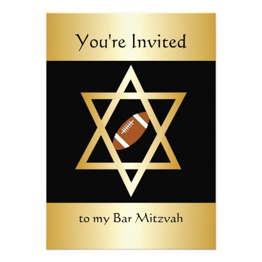 Bar Mitzvah Personalized Announcements (front side)