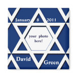 Bar Mitzvah Photo Save the Date Refrigerator Magnet