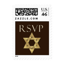 Bar Mitzvah RSVP Postage Stamp