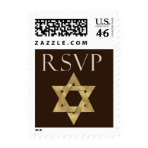 Bar Mitzvah RSVP Postage Stamp