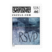 Bar Mitzvah RSVP Postage Stamp