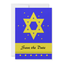 Bar Mitzvah Save the Date Invitation Card