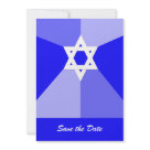 5x7 - TODAY'S BEST AWARD Shades of blue surround the Star of David to make a stunning Bar Mitzvah Save the Date Invitation Card.  Coordinating products available in my gallery including Bar Mitzvah Save the Date Invitation Cards, bar mitzvah invitations, rsvp / reception invitations, save the dates and postage.  Copyright Henis House of Paper Bar Mitzvah Postage Stamp -- Blue Star of David by henishouseofpaperSee other Postage Postage 