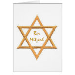 Bar Mitzvah/Star of David Greeting Card