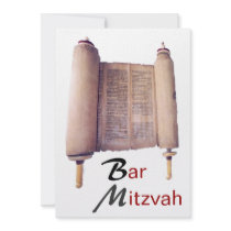 Bar Mitzvah Torah Invitation