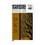 Bar Mitzvah Tree of Life in Brown with Initials Stamps