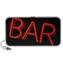 Bar Neon Sign Doodle Speaker