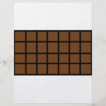 bar of chocolate icon flyers