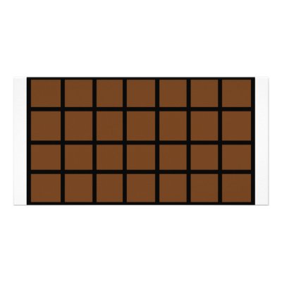 bar of chocolate icon picture card by TomaniacLines