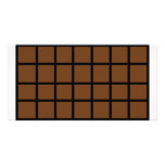 bar of chocolate icon photo cards