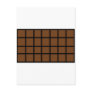 bar of chocolate icon postcard