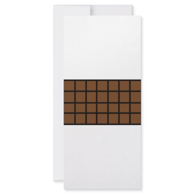 bar of chocolate icon rack cards by TomaniacLines