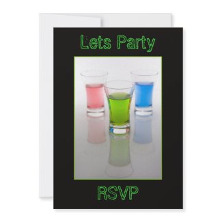 Bar Shots Invitation invitation