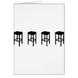 bar stools greeting cards
