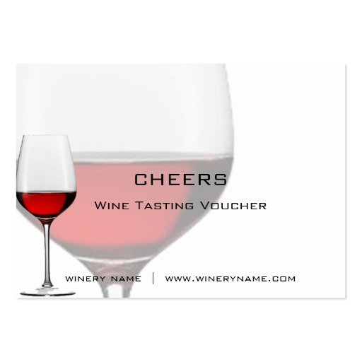 Bar, Winery & Restuarant Drink Vouchers & Coupons Business Cards