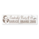 Barack 2008 Bumper Sticker  bumper stickers