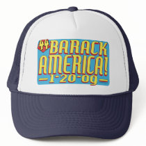 Barack America 2009 Political Super Hero Gear hats by BarackAmerica Barack America 2009 Political Super Hero Gear hats