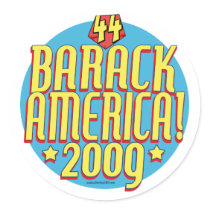 Barack America 2009 Political Super Hero Gear stickers by BarackAmerica Barack America 2009 Political Super Hero Gear stickers
