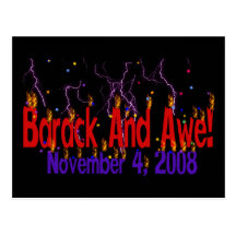 Barack and Awe Postcard