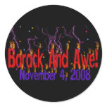 Barack and Awe Round Stickers