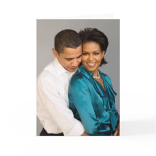 Barack and Michelle card