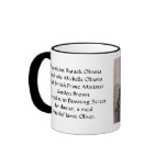 BARACK AND MICHELLE OBAMA AT 10 DOWNING STREET COFFEE MUG