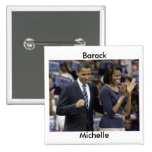 Barack and Michelle Obama Button