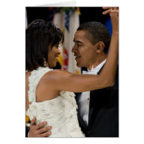 Barack and Michelle Obama Greeting Card