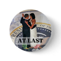 Barack and Michelle Obama dancing Inaugural Ball buttons