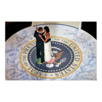 Barack and Michelle Obama dancing Inaugural Ball posters