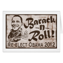 Barack and Roll Obama 2012 Gear Card