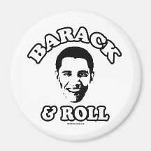 Barack and Roll -.png Refrigerator Magnets