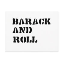 Barack and Roll postcards by obamashirts Barack and Roll postcards