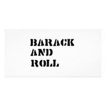 Barack and Roll T-shirt photo cards by obamashirts Barack and Roll T-shirt photo cards