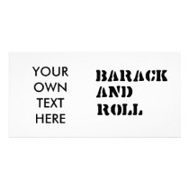 Barack and Roll T-shirt photo cards by obamashirts Barack and Roll T-shirt photo cards