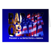 BARACK! (blue) card