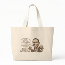 Barack Hamburger Eating  Anti-Obama Gear bags