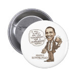 Barack Hamburger Eating  Anti-Obama Gear Pinback Buttons