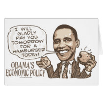 Barack Hamburger Eating Anti-Obama Gear cards by YesPoliticsSuck Barack Hamburger Eating Anti-Obama Gear cards