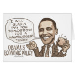 Barack Hamburger Eating  Anti-Obama Gear Card