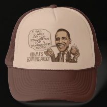Barack Hamburger Eating  Anti-Obama Gear hats