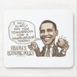 Barack Hamburger Eating  Anti-Obama Gear mousepads