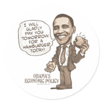 Barack Hamburger Eating Anti-Obama Gear stickers by YesPoliticsSuck Barack Hamburger Eating Anti-Obama Gear stickers
