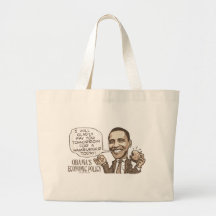 Barack Hamburger Eating  Anti-Obama Gear Tote Bag