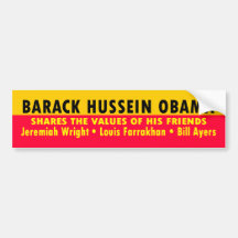 Barack Hussein Obama Bumper Sticker