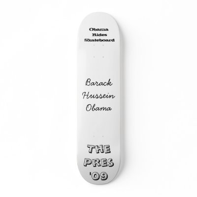 Barack Hussein Obama Skates Skate Board by almostsk8r