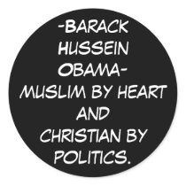 -Barack HusseinObama-muslim by hea... - Customized stickers