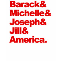 Barack & Michelle & Joseph & Jill & America t-shirts